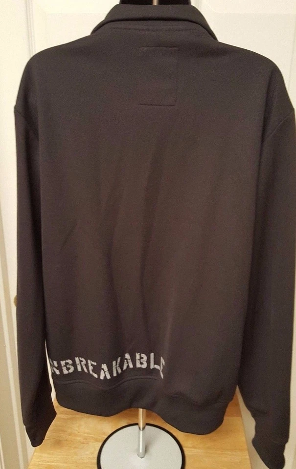 Abrigo Chaqueta Zoo York Hombre Talla M Mediano Gris Amarillo Crema Logo Foto 3 de 3