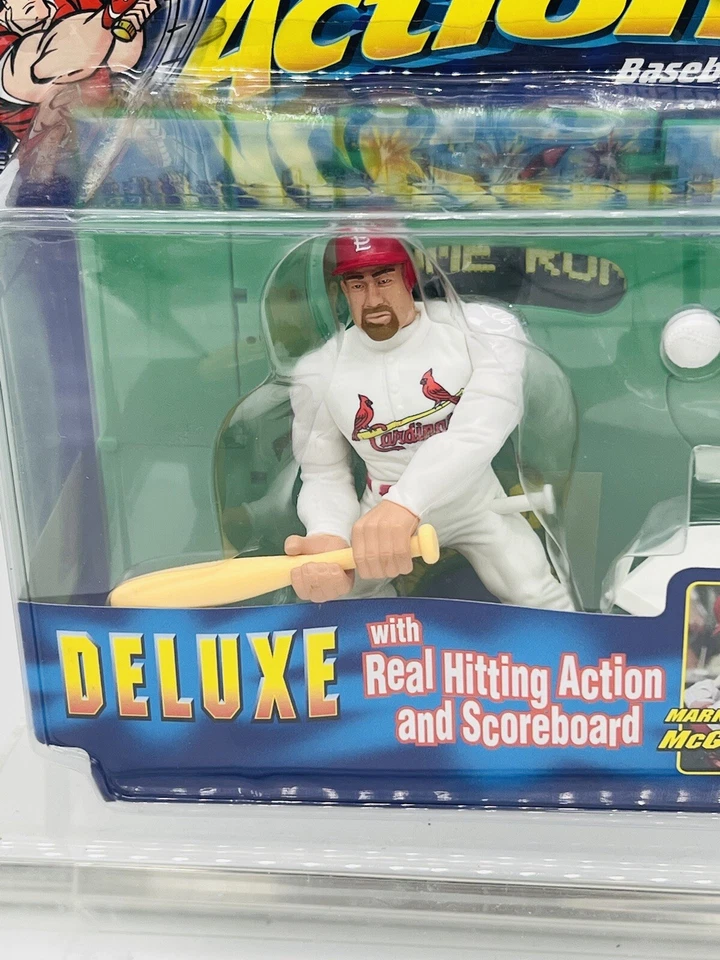 1998 Hasbro MLB Starting Lineup Pro Action FIGURE DELUXE Mark McGwire Cardinals - Image 3 of 4