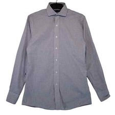 Tommy Hilfiger Mens Dress Shirt Size 14 1/2 Multicoloured Check Long Sleeve