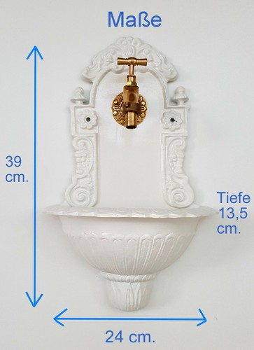 Stilarts Wandbrunnen komplett Waschbecken Becken Garten Vintage antik Bassena 39 - Picture 3 of 11