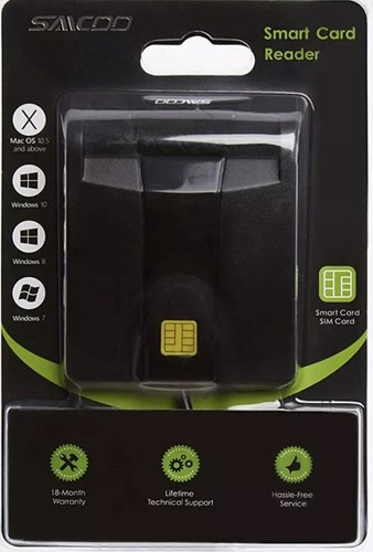 20p Saicoo Smart Card Reader New Sealed - Picture 3 of 3
