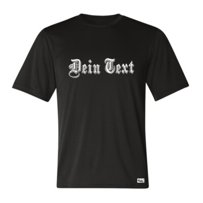 EAKS  Herren T-Shirt mit Wunschtext alte Schrift altdeutsch dein Text Spruch (V)