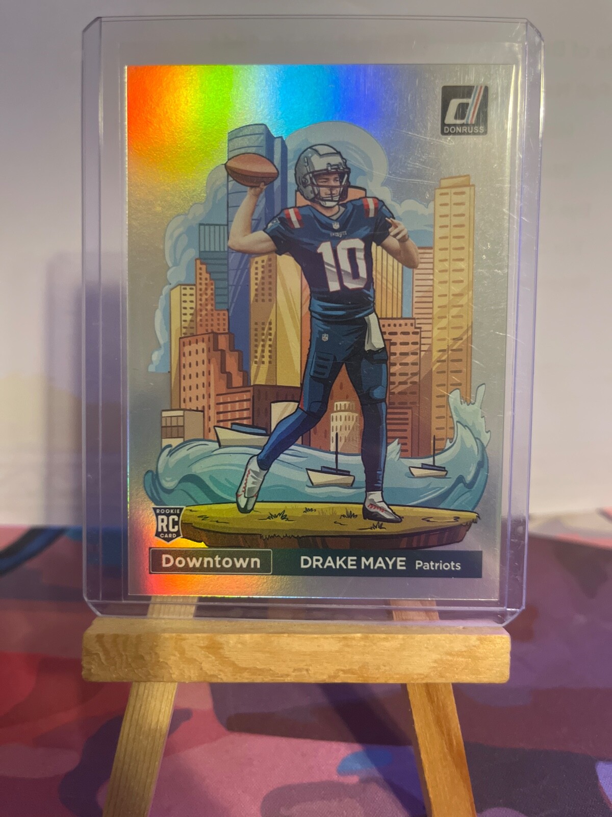 2024 Panini Donruss - Downtown! #13 Drake Maye (RC)