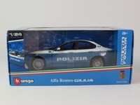 Burago Bburago Alfa Romeo Giulia Polizia 2016 1/24 18-21085