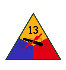 7" 13TH ARMORED DIVISION MILITARY STICKER DECAL USA MADE
