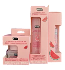 Set of 3 - B Pure Glow Up Toner, Serum & Night Moisturizer Watermelon