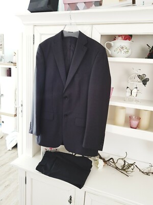 James B. Cook Anzug Sako und Hose 94 44 Grau Nadelstreifen elegant Buisness M 50