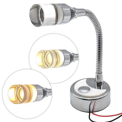 DIMATEC 12V LED FLEXI LICHT WARM/KALTWEISS CHROM LAMPE CARAVAN WOHNMOBIL BOOT