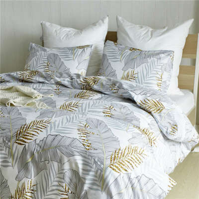 Gift Chic Tropical Banana Leaves Gold Fern Bedding Set Duvet Cover Pillow Case - Fern Bedding Set Gift Chic Tropical Banana Leaves Gold Fern Bedding Set Duvet Cover Pillow Case - Fern Bedding Set