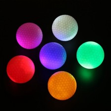 3Pc Electronic LED Golf Ball Night Training Constant Shining Golf Balls 5 Colors