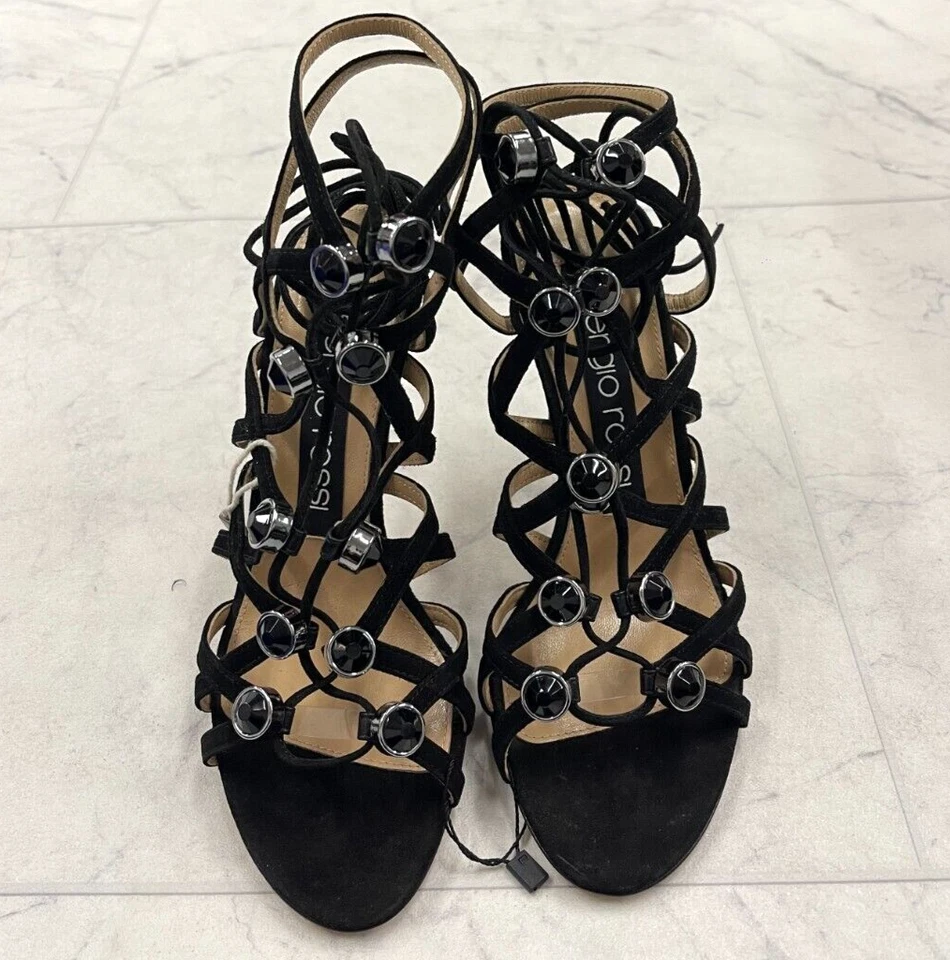 Nueva sandalia de tacón con cordones Sergio Rossi con tiras talla: 36 (US 6) $1,589 Foto 3 de 4