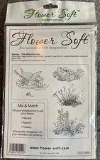 Flower Soft Unmounted Craft Stamps - The Wheelbarrow