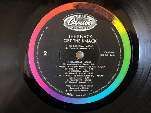 GET THE KNACK Original 1979 Capitol VG+/VG My Sharona - Picture 3 of 5