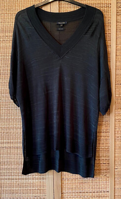 Massimo Dutti Bluse Tunika dunkelgrün Gr. M