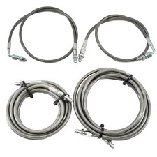 Stainless Rear Brake Line Replacement Kit For 96-00 Honda Civic w/rear drum