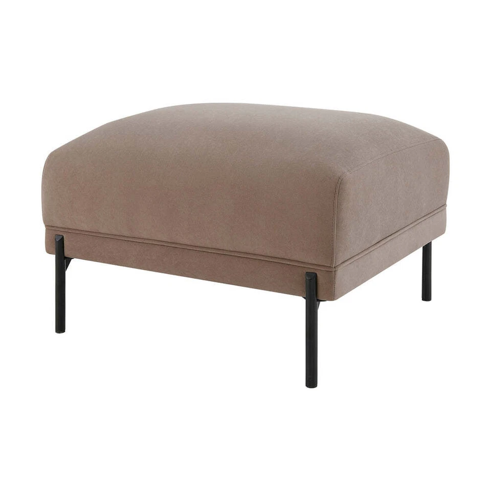Dusk Madison Pouffe Footstool in Sand Velvet RRP £269