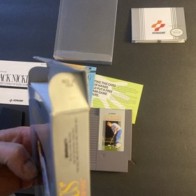 1992 Konami Nintendo NES Jack Nicklaus Golf Video Game Cartridge Boxed Complete