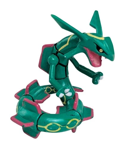 Vintage Takara Tomy Rayquaza 2" Figurine - 2004 Collectible Japanese Pokemon Toy