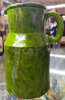 8  Raymor MCM Water Pitcher Vase Bitossi Aldo Londi Ettore Sottsass Green