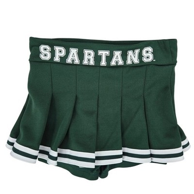 Colosseum XS 4-5 Spartans Cheer Skort Girls Athletic Preppy Green