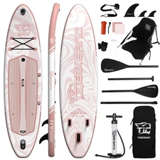 Inflatable Stand Up Paddle Board 11'6"×35"×6" with Complete Accessories, Prem...