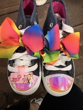 JoJo Siwa Rainbow Bow Glitter High Top Girls' Sneakers Multicolor Size 11