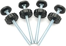 4 Pack 8MM Baby Gate Threaded Spindle Rod, Hardware Parts Kit for Pet Dog Pres
