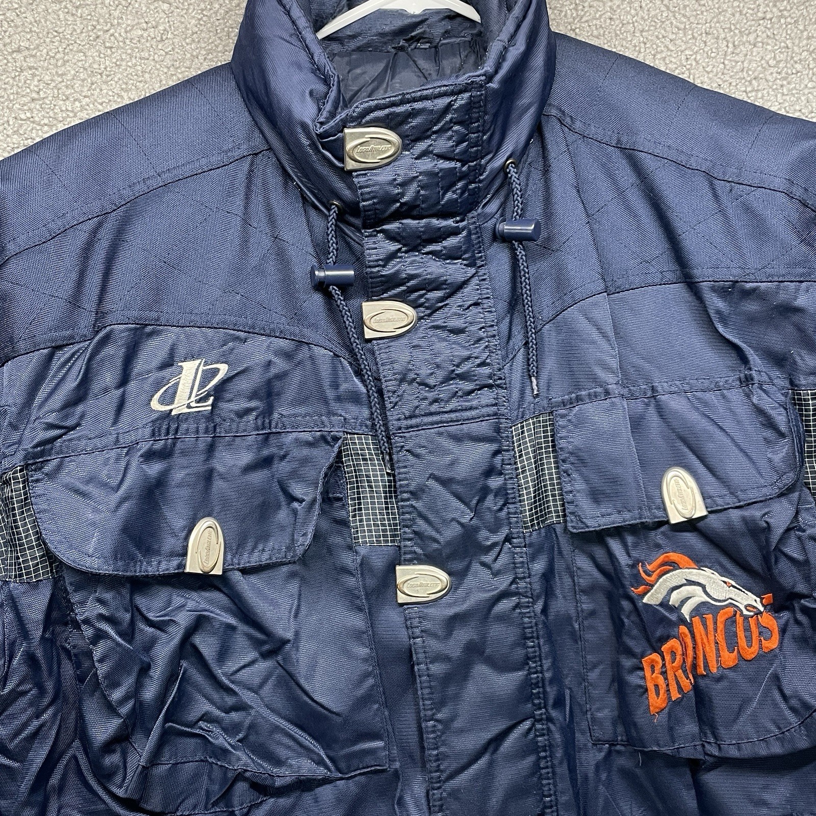 VTG 90's NFL Logo Athletic Pro Line Denver Broncos Jacket Embroidered Mens XL