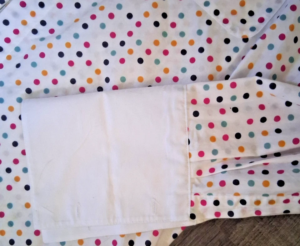 Camisa Daniel Ellissa 17 1/2 x 34/35 lunares blancos puño francés 17,5 Foto 4 de 4