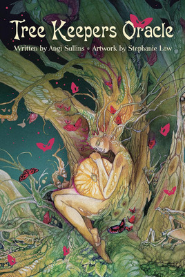 Tree Keepers Oracle: 44 Gold Gilt-Edged Cards, Intricate Nature-Themed Artwork b
