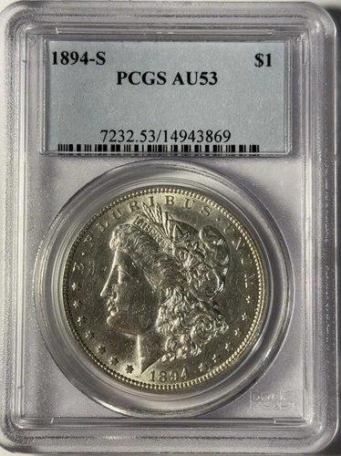 1894-S Morgan Dollar PCGS AU-53 - Better Date, Very Nice Reverse Luster