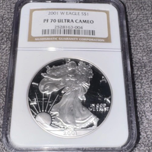 U.S. Mint American Silver Eagle NGC 1 oz Silver Coin 0.999 Fineness