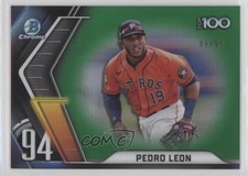 2022 Bowman Chrome Scouts Top 100 Green Refractor 6/99 Pedro Leon #BTP-94 7xr