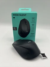 Logitech M330 SILENT Wireless Optical Mouse with USB Nano Receiver - Black