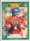 JOHN ELWAY 1989 NFL PRO FOOTBALL CARD #100 'DRAFTED 1ST ROUND '83' ERROR CARD