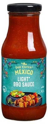 Don Enrico Light* BBQ Sauce, 240ml im Glas, vegan,zuckerreduziert,zum Grillen
