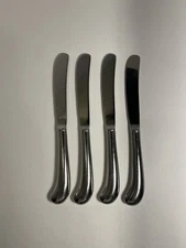 Set of Four Pistol Grip Table Knives Stainless Steel