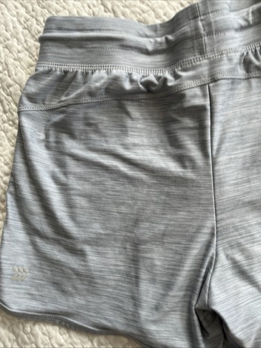 All In Motion Girl's Bluish Gray Athletic Shorts Size Large 10/12 Athleisure Fun - Picture 8 of 12