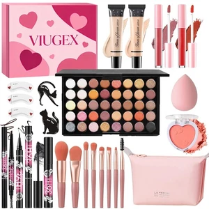 Kit de maquillage tout en un pour les femmes Couleurs de la Terre Eyeshadow Ensemble de maquillage complet Cadeau