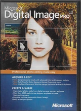Microsoft Digital Image Pro 10 Professional Photo Editing DVD 2004 Like New