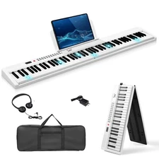 🎄HOLIDAY SPECIAL!🎄88 Key Foldable Electric Piano/Keyboard +MIDI +USB!