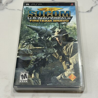 Socom US Navy Seals Fireteam Bravo (Sony PSP, 2005) Complete CIB Manual TESTED