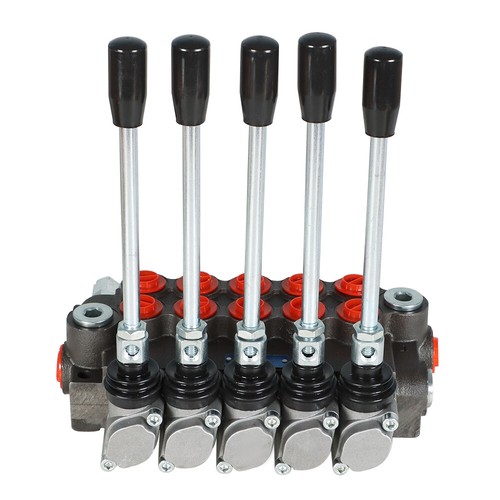Válvula de control hidráulica de doble acción 13 GPM 5 carretes 3600 PSI puertos SAE - Imagen 6 de 12
