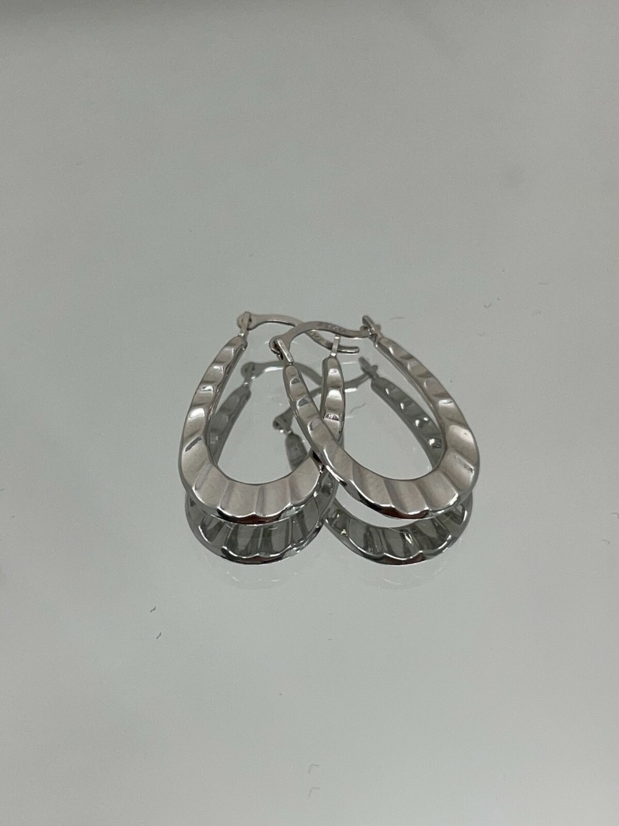 14KT YELLOW GOLD OVAL HOOP EARRINGS MADE IN ITALY - $349.99 at Costco