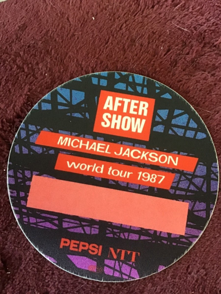Michael Jackson Original BAD World Tour 1987 Japan After Show Pass