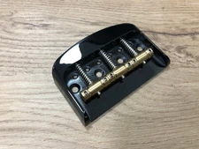 AUMSEN Short Bridge w/ Compensated Brass Saddles for TL Guitar BLACK
