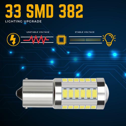 382 P21w Ba15s Led Car Reverse White 1156 Indicator Fog Brake Light Bulbs 12v - Picture 18 of 55