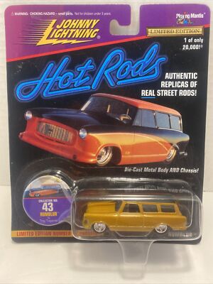 1997 Johnny Lightning Hot Rods LE Gold Rumblur Station Wagon w/Token