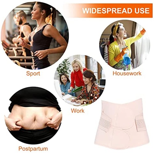 Postpartum Binder Recovery Support Belly Waist Tummy Belt C Section Wrap Band - Picture 7 of 23