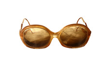 Da Vina Roma Vintage Retro 1970s Sunglasses Caramel Glasses Made in Italy